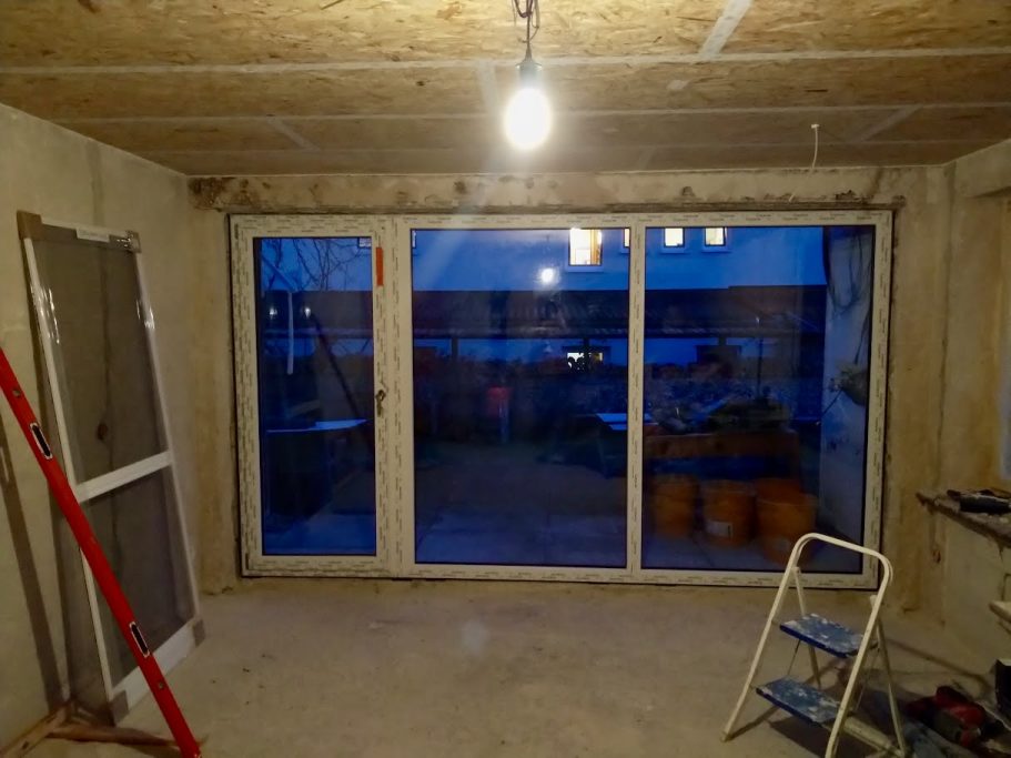 Montage Fenstertür - Kunststoff weiß
