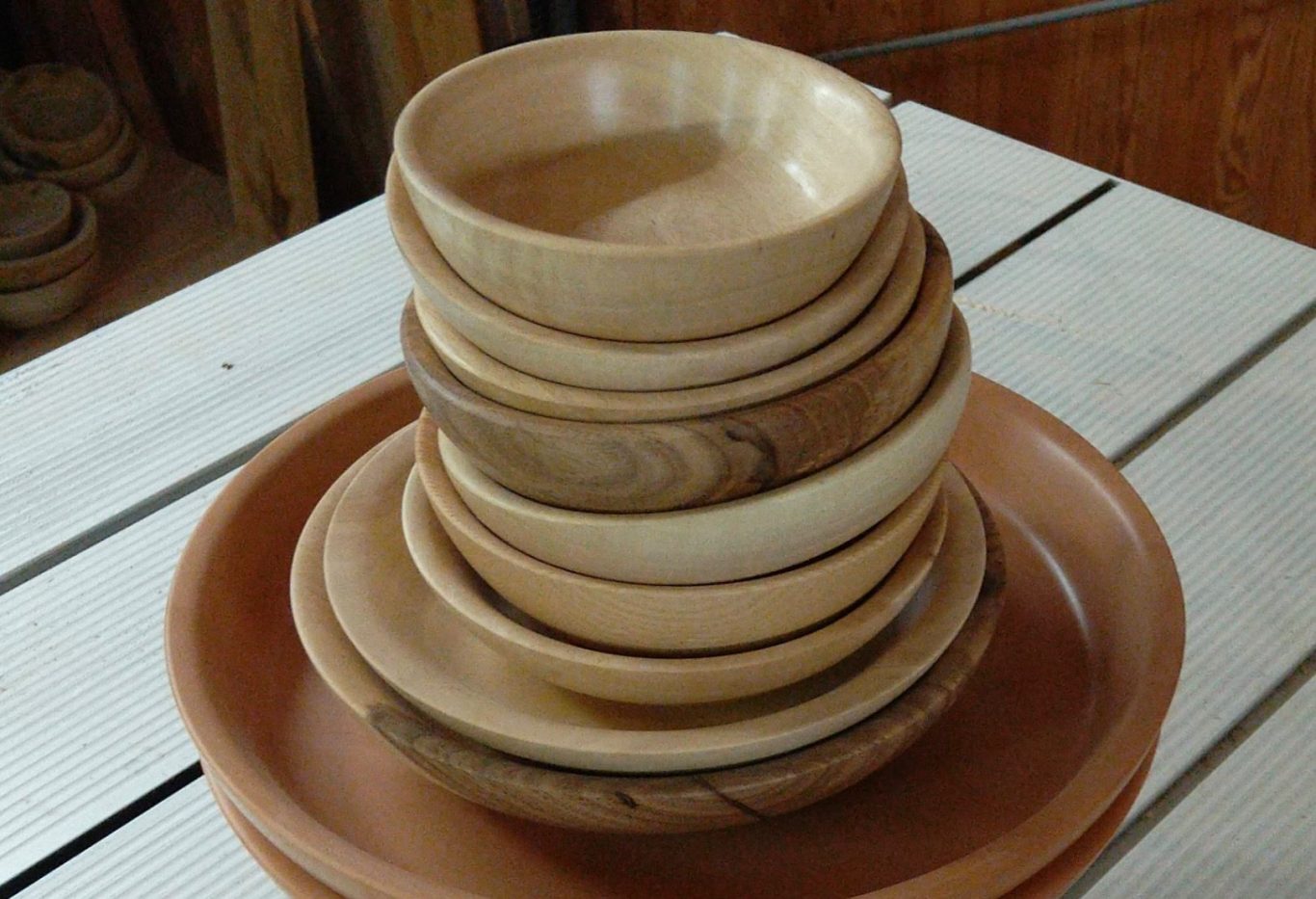 Schalen divers - Elsbeere - Ahorn - Nussbaum - Esche - geölt - gewachst