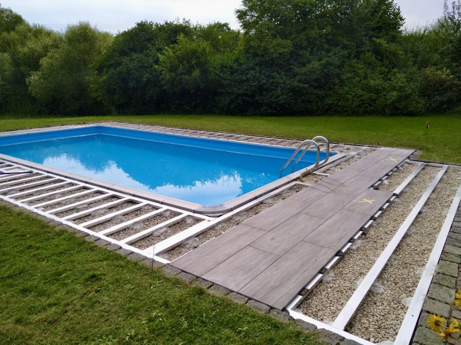 Terrasse keramische Platten - auf Alu UK